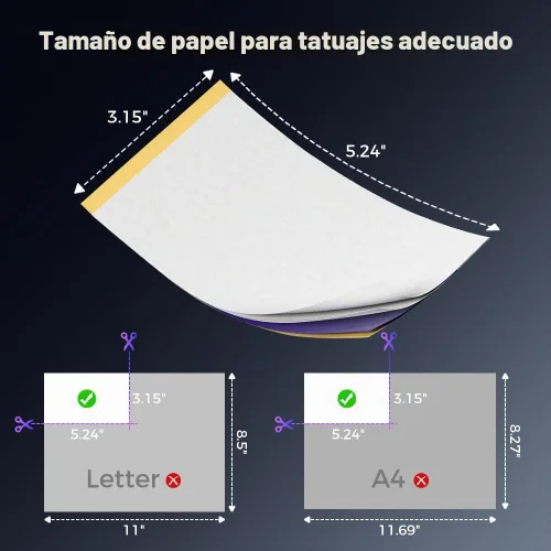 Vista 7 de Phomemo Impresora de plantillas de tatuaje TP31, inalámbrica, Bluetooth con 30 piezas de papel de transferencia, compatible con teléfono