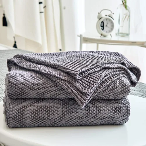 Vista 20 de Longhui bedding - Manta de punto trenzado de algodón negro para sofá, silla, cama, decoración del hogar, 2.5 libras, 50 x 60 pulgadas, ligera