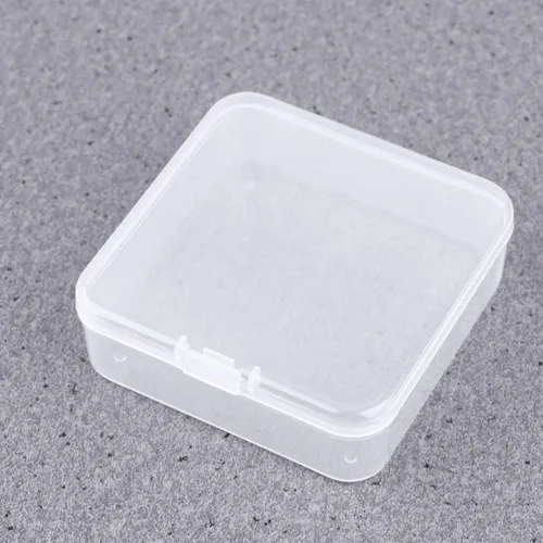 Vista 6 de ONDIAN CHUNCIN - 24Pcs Plastic Jewelry Holder Small Square Beads Organizer Desktop Sundries Container Earring Bracelet Storage Case for Home Shop
