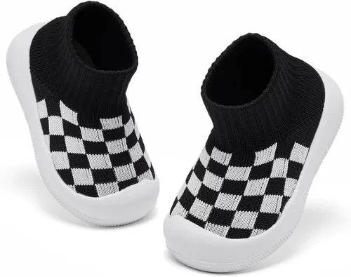 Vista 3 de Eashi Zapatos antideslizantes para bebés, niño o niña, para caminar interiores y exteriores. Zapatos de piel con suela transpirable y elástica
