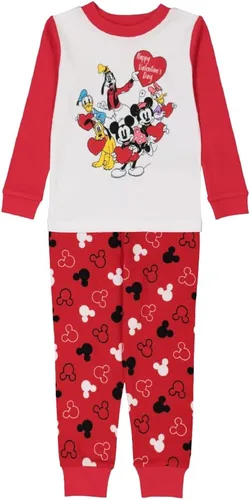 Vista 7 de Disney Unisex Kids' 2-piece Snug-fit Cotton Holiday Matching Pajamas Mejores Compañeros