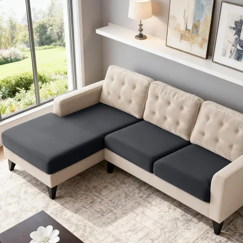 Vista 45 de TAOCOCO Fundas de Cojines de Sofá Elásticas Fundas de Asiento de Silla para Sillón, Fundas de Asiento de Sofá de 1 Pieza Protector de Muebles Suave