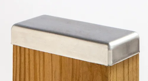 Vista 2 de Tapa de poste galvanizada estándar 2x4 (1-1/2" x 3-1/2") - Paquete de 2