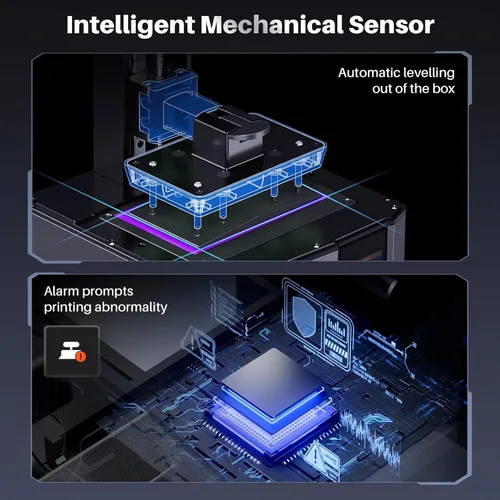 Vista 3 de ELEGOO Mars 5 Ultra 9K MSLA - Impresora 3D de resina, sensor mecánico inteligente, impresión rápida de hasta 150 mm/h, cámara AI, impresión