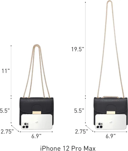 Vista 5 de Dasein Bolso cruzado pequeño para mujer, bolso de noche de diseñador, cartera clutch, bolso de mano para boda/baile de graduación/fiesta con doble
