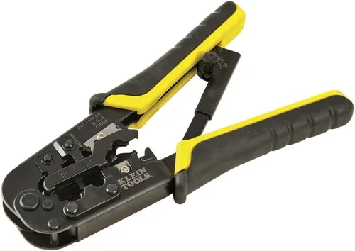Vista 7 de Klein Tools VDV026-212 Kit de instalación coaxial con herramienta de engarzado, cortador de cables, pelacables y conectores F con bolsa