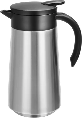 Vista 8 de Jarra de Café de 28 onzas Airpot Aislada Urna de Café de Acero Inoxidable Termo al Vacío Frasco para Café, Agua Caliente, Té, Bebidas Calientes