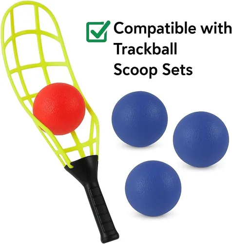 Vista 6 de Liberty Imports 6 piezas de repuesto para Trackball Sport Chuck and Catch Ball Lacrosse plástico bolas ligeras de juguete para juegos clásicos