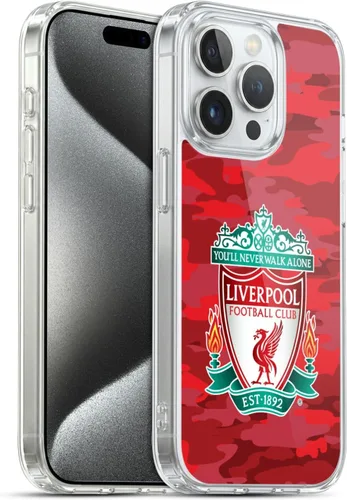 Vista 154 de Head Case Designs Funda de gel con licencia oficial del Liverpool Football Club Away Colourways Crest Camou [protección de grado militar] compatible