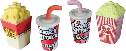 Vista 3 de Raymond Geddes Snack Attack - Sacapuntas perfumado y borrador surtido (paquete de 24)