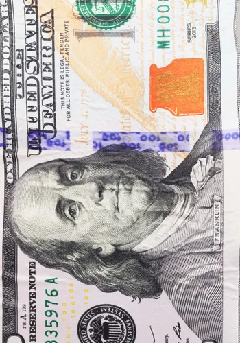 Vista 3 de Disfraz de Billete de 100 Dólares para Adultos Multicolor