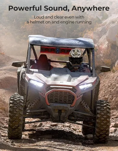 Vista 3 de KEMIMOTO 6-Speaker Metal UTV Sound Bar Compatible with RZR Can-Am Golf ATV