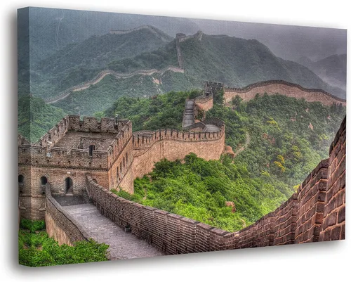 Vista 13 de SpiritualHands Lienzo decorativo para pared, diseño de lugares famosos del patrimonio mundial, carteles enmarcados escénicos, paisajes modernos, 01