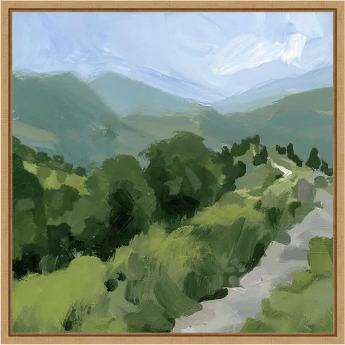 Vista 10 de Amanti Art Lienzo enmarcado para pared, camino forrado de árbol I de 16 x 16 pulgadas, por Victoria Barnes, lienzo enmarcado para pared, obras