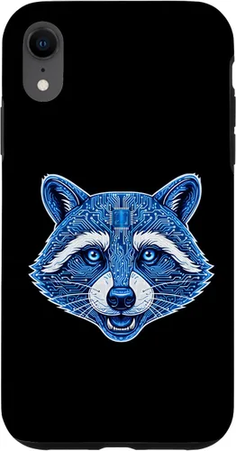 Vista 25 de Raccoon Electronic Computer Circuit CPU Art Case for iPhone 17