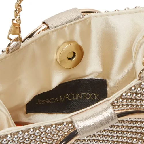 Vista 5 de Jessica McClintock Womens Gwen bola malla Anillo Wristlet Pouch Embrague