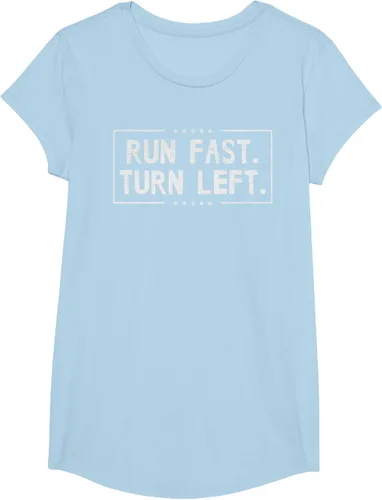 Vista 15 de Run Fast Turn Left - Camiseta para correr de pista y campo