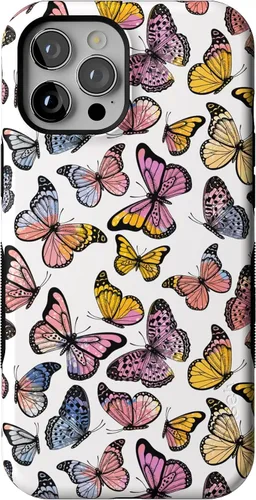Vista 12 de Casely Funda para iPhone 12 Pro Max Always Vibing Retro Diseño protector audaz Diseño compatible con MagSafe