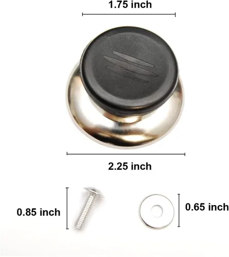 Vista 2 de PitLite Perilla de repuesto para tapa de olla, mango de sujeción, universal, para cocina, resistente al calor, 2