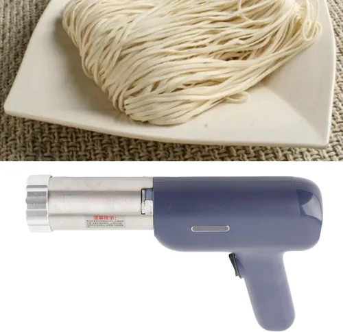 Vista 3 de Máquina de pasta eléctrica de mano, inalámbrica, de acero inoxidable 304 de 40 W, máquina portátil para hacer ramen de fideos para pasta
