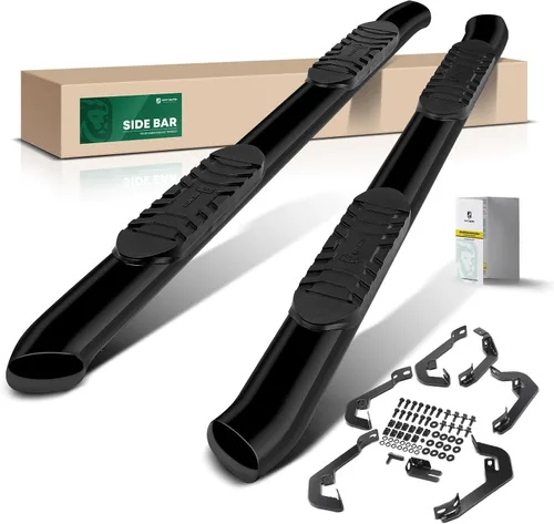Vista 18 de YHTAUTO Estribos de 5 pulgadas para Chevy y GMC, cabina estándar/cabina