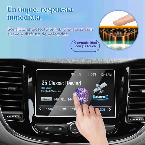 Vista 3 de GFJNFG 2022 Trax - Protector de pantalla compatible con Chevy Trax 2017-2022, pantalla táctil de 7 pulgadas, accesorios Trax 2022, vidrio templado