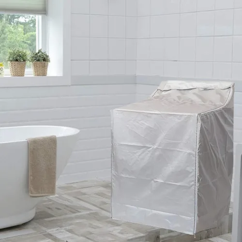 Vista 6 de QLLY Cubierta para lavadora/secadora para máquina de carga superior – Impermeable, a prueba de polvo, a prueba de sol, A29"P28"Al43" Adecuada