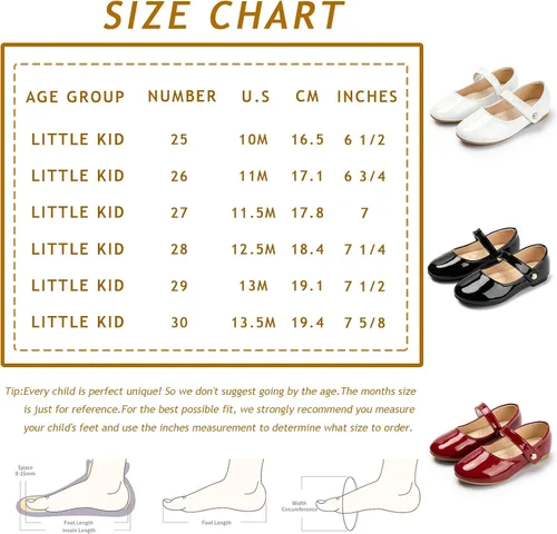 Vista 6 de Sawimlgy Zapatos planos de ballet vintage Mary Jane para niñas pequeñas, con clase, flores de perlas, lazo, vestido de princesa, boda, fiesta