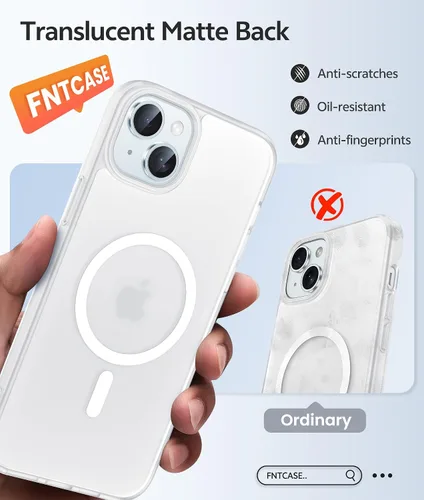 Vista 481 de FNTCASE Funda para Motorola Moto G-Stylus-5G-2025: Funda magnética translúcida mate a prueba de golpes para Moto G Stylus 2026, funda protectora