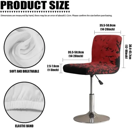 Vista 307 de American Eagle - Juego de 2 fundas para taburetes de bar para sillas de comedor, impermeables, antideslizantes, tamaño universal