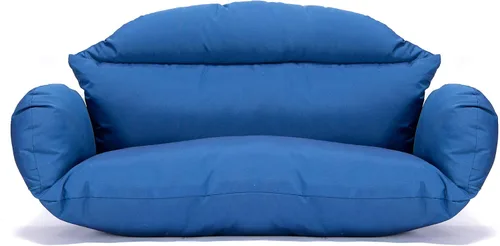 Vista 12 de LeisureMod Cojín colgante para silla de huevo para 2 personas, naranja oscuro, secado rápido, resistente a la intemperie, relleno de algodón suave