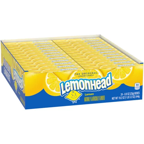 Vista 8 de Lemonhead Caramelos de limón duro, cajas de dulces de cine de 5 onzas (paquete de 12)