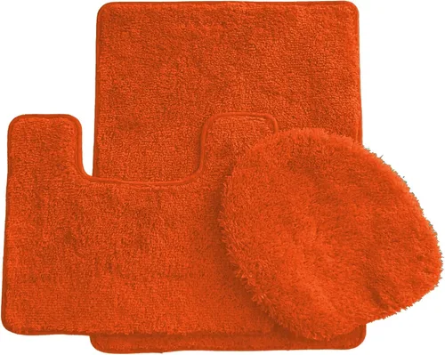 Vista 7 de Daniel's Bath & Beyond Alfombra de baño de lujo sólida de 3 piezas, color negro Verde salvia