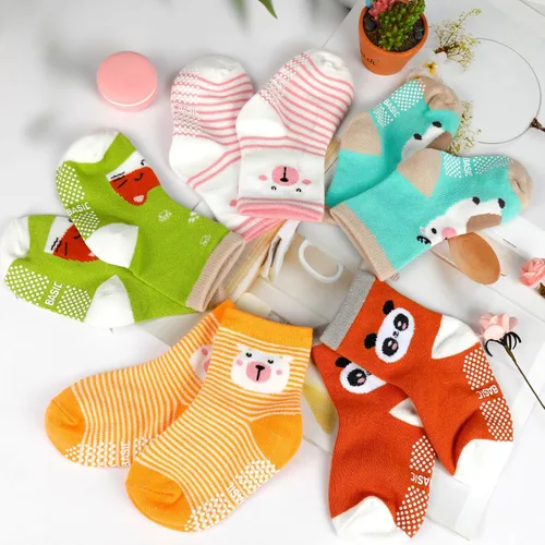 Vista 5 de ONESING 12 pares de calcetines para recién nacidos, calcetines unisex para bebés, niñas y niños pequeños, calcetines de 0-12 y 12-24 meses