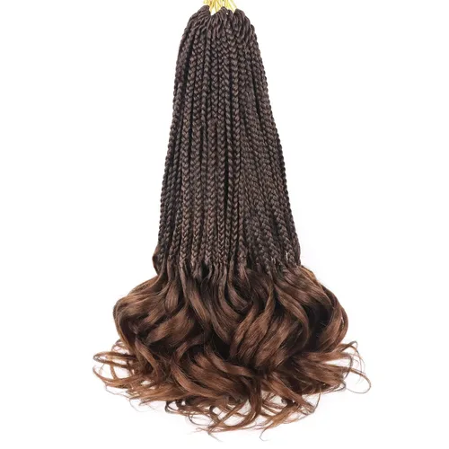Vista 31 de Cabello para Trenzas Rizo Francés Color 1 Trenzas de Ganchillo Rizo Francés 10 Pulgadas Trenzas de Caja Cabello de Ganchillo para Mujeres y Niños