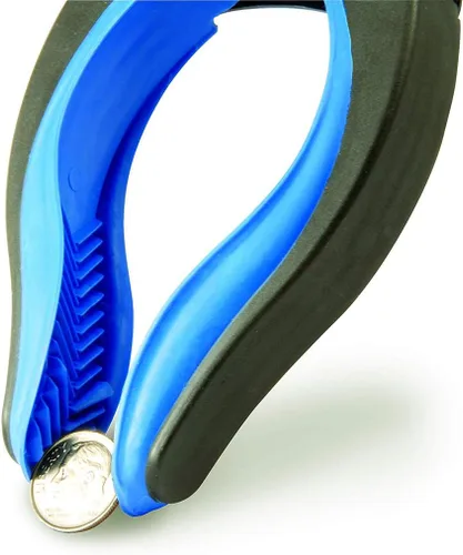 Vista 4 de Ettore Grip'n Grab: Herramienta de Alcance Multipropósito con Cabeza de Agarre Giratoria de Goma, Azul