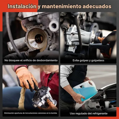 Vista 5 de Bomba de agua de motor A-Premium compatible con Chevrolet Epica