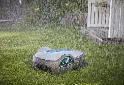 Vista 8 de GARDENA 15101-41 SILENO Life - Cortacésped robótico automático, con aplicación Bluetooth y cable delimitador, uno de los más silenciosos de su