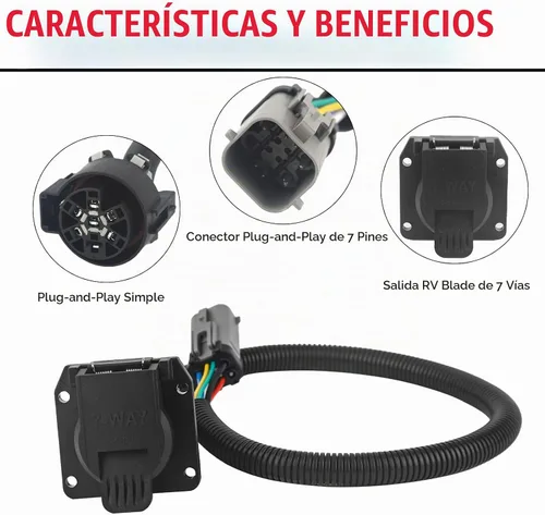 Vista 5 de 55243 Arnés de cableado de remolque de 7 pines con conector