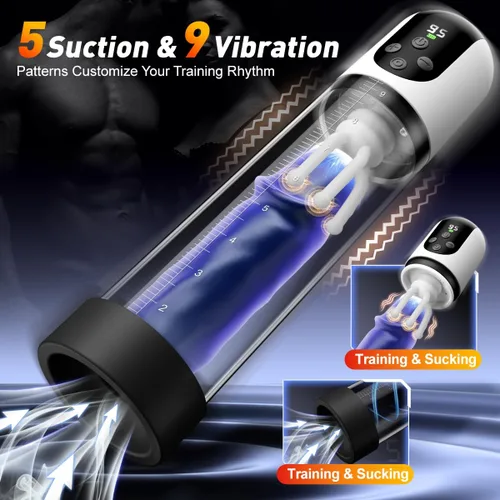 Vista 5 de FONDJOY Bomba de pene masculina Desmontable Glande Trainer Juguetes