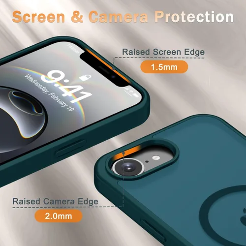 Vista 929 de Funda para Google Pixel 10 Pro XL, cubierta magnética mate, color negro Fit for MagSafe, Screen Protector included, Shockproof Military Grade
