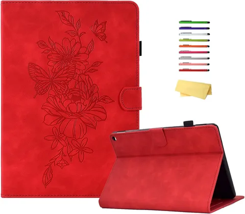 Vista 15 de Funda para tableta Amazon Kindle Fire HD 8 (8ª/7ª/6ª generación, 2018/2017/2016), con portalápices, bolsillo para tarjetas, imán de piel sintética