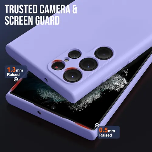 Vista 3 de Funda para Samsung Galaxy S22, funda delgada de silicona líquida, a prueba de golpes, funda delgada para Samsung Galaxy S22, funda protectora