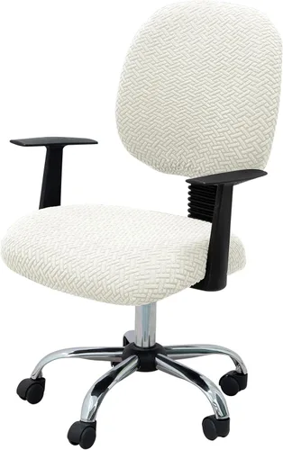 Vista 11 de MIFXIN - Fundas elásticas para silla de oficina de Jacquard, 2 piezas para sillas de escritorio o de la computadora, protector universal