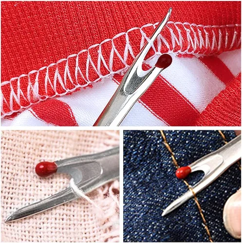 Vista 7 de Juego de 6 piezas de desgarrador de costura, agarre ergonómico para coser manualidades y quitar bordados y costuras