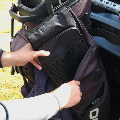 Vista 4 de Murray Sporting Goods Bolsa de golf para el domingo Bolsa de golf negra ligera de viaje con correa acolchada para el hombro para práctica de campo