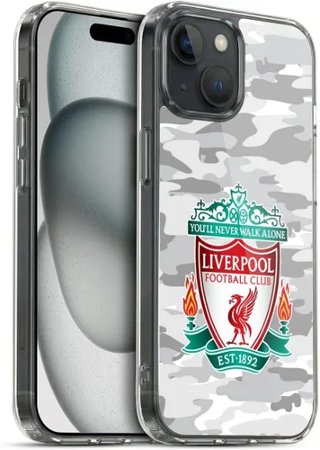Vista 84 de Head Case Designs Funda de gel con licencia oficial del Liverpool Football Club Away Colourways Crest Camou [protección de grado militar] compatible