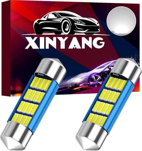 Vista 17 de XINYANG 2 piezas Bombilla LED festoon 578 para auto de 41mm 42mm 1.65 pulgadas, bombilla 211-2 extremadamente brillante, 20 chipsets SMD 4014, libre
