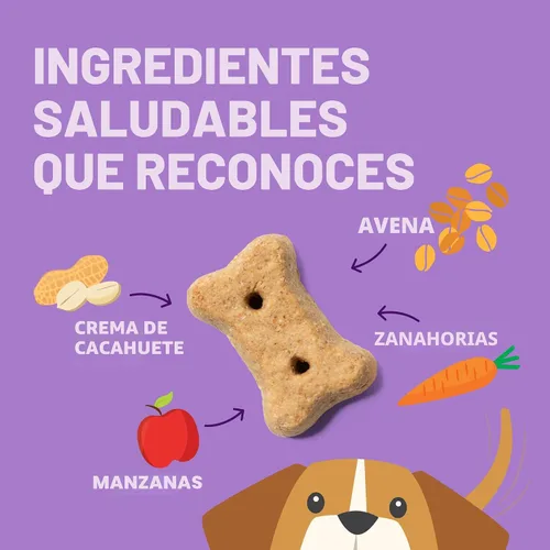 Vista 3 de Old Mother HubbardGalletas Classic P-NUTTERTRAS HORADAS DE PERRO CASO, PEQUEÑO, BOLSA DE 20 ORAS