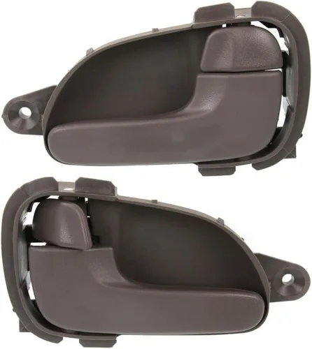 Vista 6 de Para Nissan Quest 1999 2000 2001 2002 Manija de puerta interior lado del conductor Delantero Todo marrón